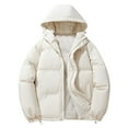 thumbnail image 1 of Puntoco Chaqueta De Algodón Cálida De Invierno De Color Sólido Con Capucha Informal Para Hombre, Parkas De Manga Larga, 1 of 7