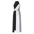 thumbnail image 3 of iiniim Robe de Danse Lyrique pour Femmes à Dos Nu à Blocs de Couleur Robe Maxi Fluide pour Ballet Moderne Contemporain Noir P, 3 of 6