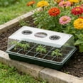thumbnail image 6 of Large Seedling Starter Tray with Humidity Dome, 24 Hole Propagation Kit for Growing Multiple Plants, Reusable Gardening Tray with Adjustable Vents for Starting Vegetables and Flowers, 6 of 6