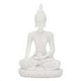 thumbnail image 4 of Emoshayoga Estatuilla De Buda - Adorno De Escultura De Piedra Arenisca De Buda Sentado Meditativo para Decoración del Hogar Estatua De Buda Sentado Contemplativo(Blanco), 4 of 8
