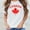 White, variant on WILLBEST Cotton T Shirts Women Womens Canada Shirts Canada Day Flag Short Sleeve Maple Leaf Tee Top