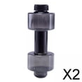 thumbnail image 1 of Paquete de 2-4 mancuernas de fitness peso fuerte botella de bebidas de agua 550 ml negro 2 piezas, 1 of 8