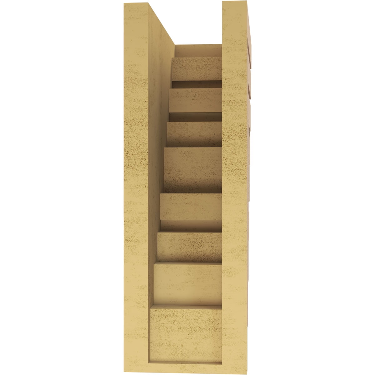 5"W x 10"D x 15"H Classic Landon Rough Cedar Woodgrain TimberThane Corbel, Primed Tan