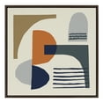 thumbnail image 2 of Kate and Laurel Sylvie Abstract Mid Century Framed Canvas Wall Art by Rachel Lee of My Dream Wall, 30x30 Brown, Simple Modern Abstract Wall Art, 2 of 6