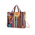 thumbnail image 7 of FORMRS Womens Corduroy Tote Bag Crossbody Shoulder Handbag with Pocket, Futuristic Sun, 7 of 7