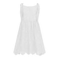 thumbnail image 6 of Dwaogom Women Cute Sleeveless Ruffled Deep V Neck Dresses Cotton Dress for Summer Casual Shift Dress, 6 of 7