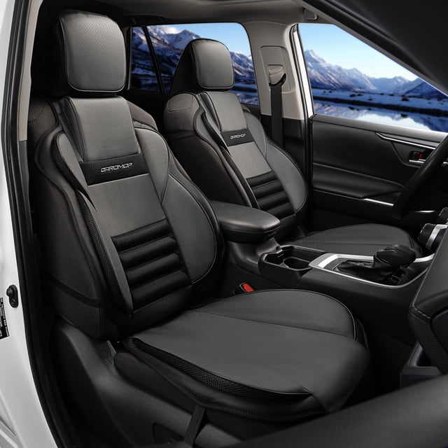 Fundas de asiento de coche CAROMOP 3D, de esponja gruesa, juego frontal universal