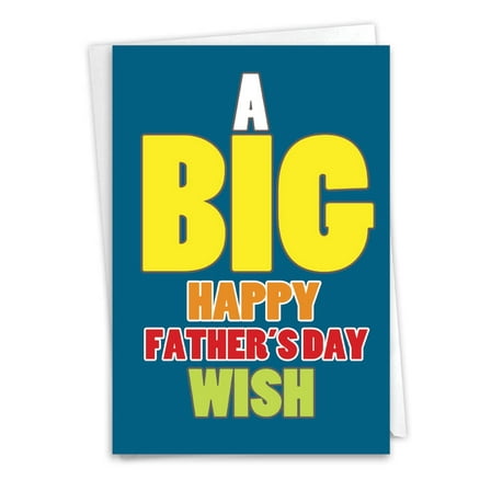 1 Father's Day Card with Envelope - Big Wish C3456FDG