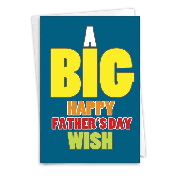 1 Father's Day Card with Envelope - Big Wish C3456FDG