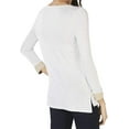 thumbnail image 2 of INC International Concepts Womens Shimmer Sleeve Long Sleeve Top;S, 2 of 2