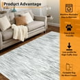 thumbnail image 3 of FairOnly 5'x7' Grey Machine Washable Area Rugs for Living Room Modern Abstract Soft Low Pile Rugs for Bedroom, 3 of 7