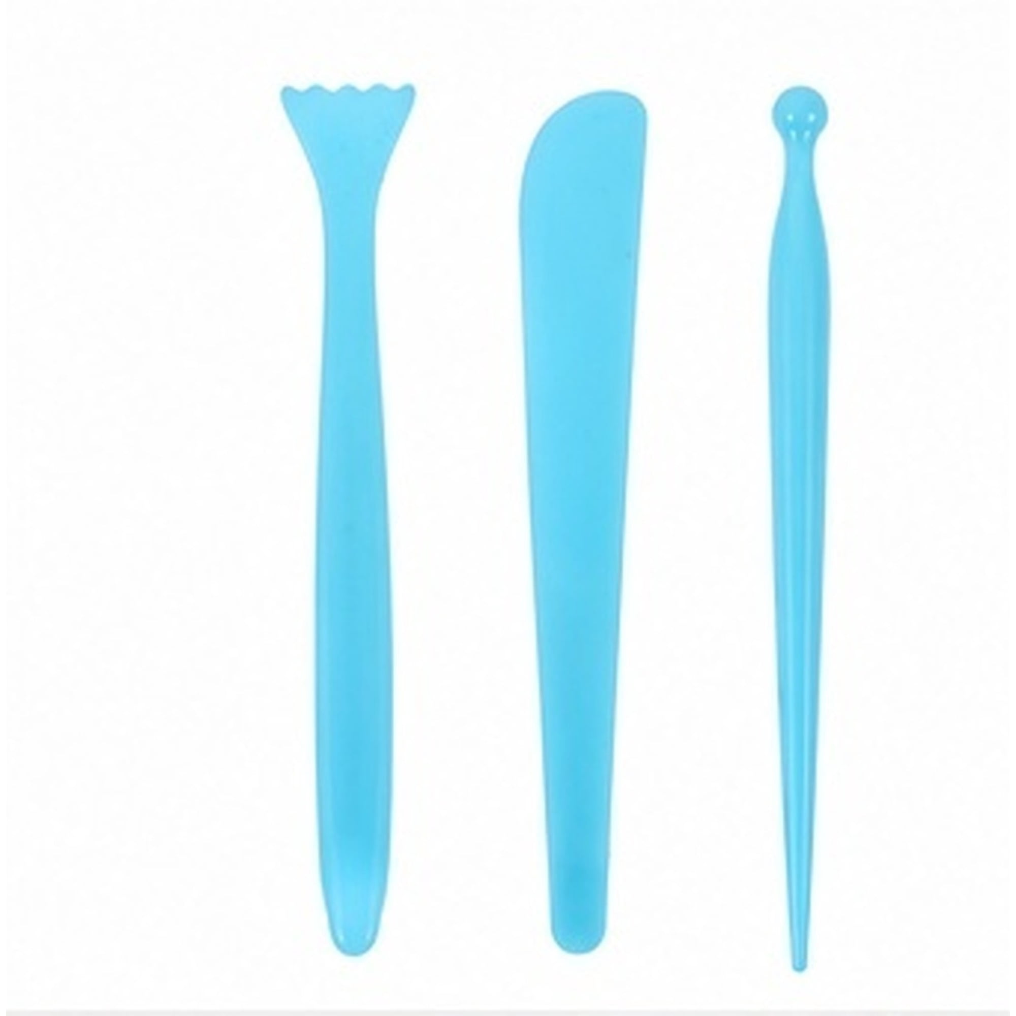 HONMEET Ergonomic Sky-Blue Clay Tools for Sculpting and Carving 30Pcs