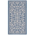thumbnail image 2 of Safavieh Courtyard Nanda Botanical Indoor/Outdoor Area Rug, Blue/Natural, 2' x 3'7", 2 of 16