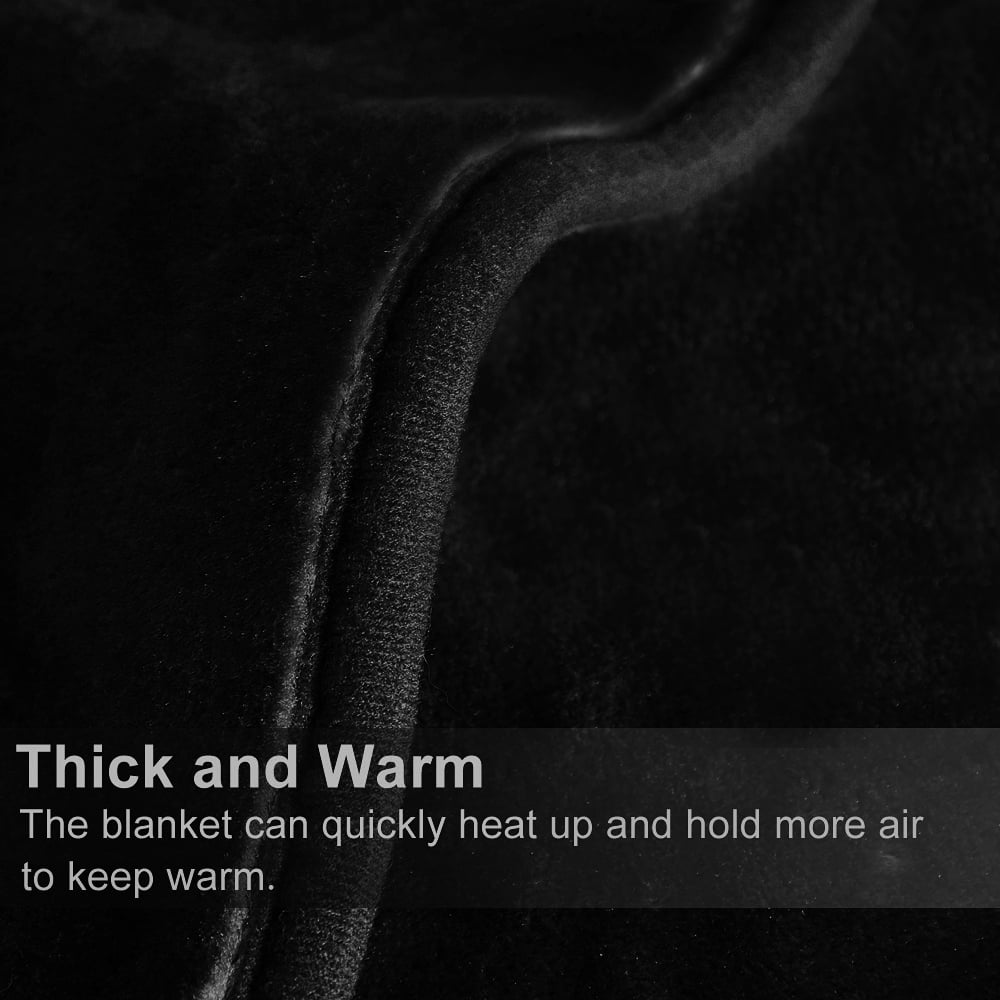 Heavy Thick Fleece Blanket King Size, 9lbs,1 Ply Silky Soft Warm Flower Embossed Raschel Winter Blanket, Minky Soft Plush Blanket for Sofa Bed, 85"x95", Black