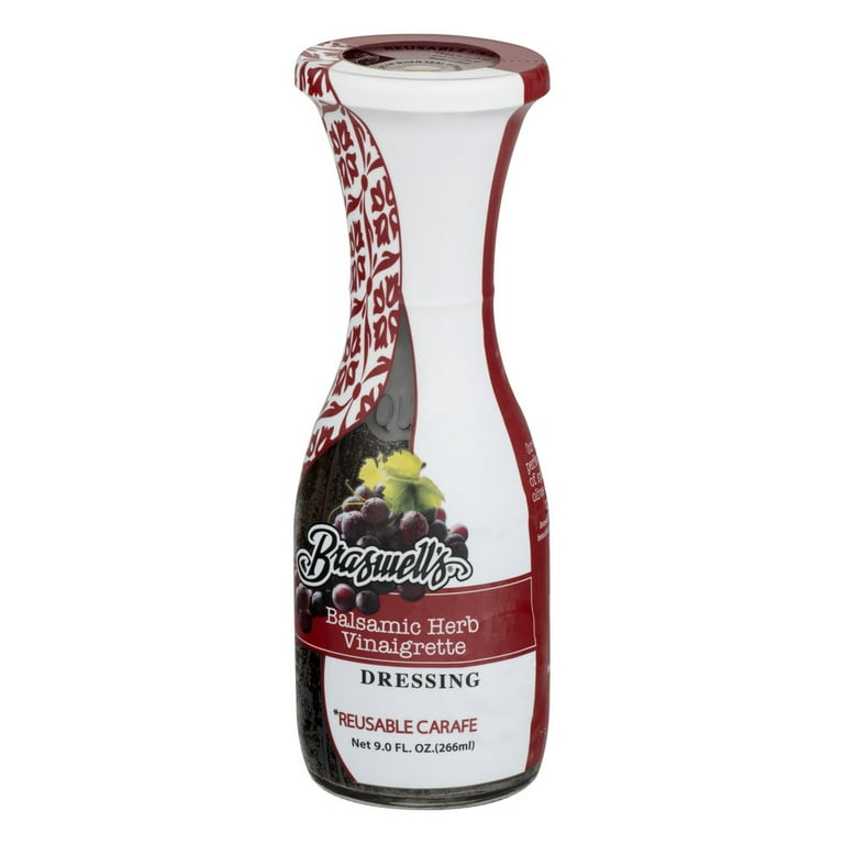  Braswell Carafe Dressing, Balsamic Herb, All Natural