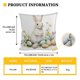 thumbnail image 3 of Uuiauoio Easter Bunny Rabbit Pillow Case Colorful Bunny Throw Pillow Cover Spring Holiday Decorative Throw Pillow Easter Pillowcase Square Cushion Cover for Couch, 3 of 6