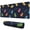 Space Dinosaur Pattern-2, variant on Long Mouse Pads for Desk,Space Dinosaur with Crown Pattern Desk Mats on Top Of Desks, Desk Mouse Pad Extra Large with 3mm Non-Slip Base and Stitched Edge for Gaming,Office,Work,Home 31.5"x11.8"