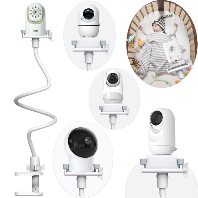 Soporte flexible para monitor de cámara para bebé, compatible con Nanit Pro, Momcozy, Eufy, HelloBaby HB65/HB66/HB6550/HB248, Blemil, ANMEATE SM935E, Infant Optics DXR-8 cualquier cámara con soporte d