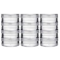 thumbnail image 1 of 3 Ensembles de Petits Pots à Crème Ronds Pots à Crème pour le Visage Bouteilles de Rangement Transparentes Boîtes de Rangement de Voyage, 1 of 4