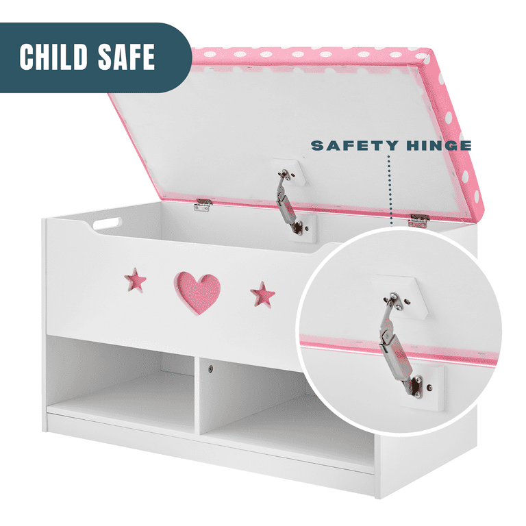 Girl toy chest bench sale