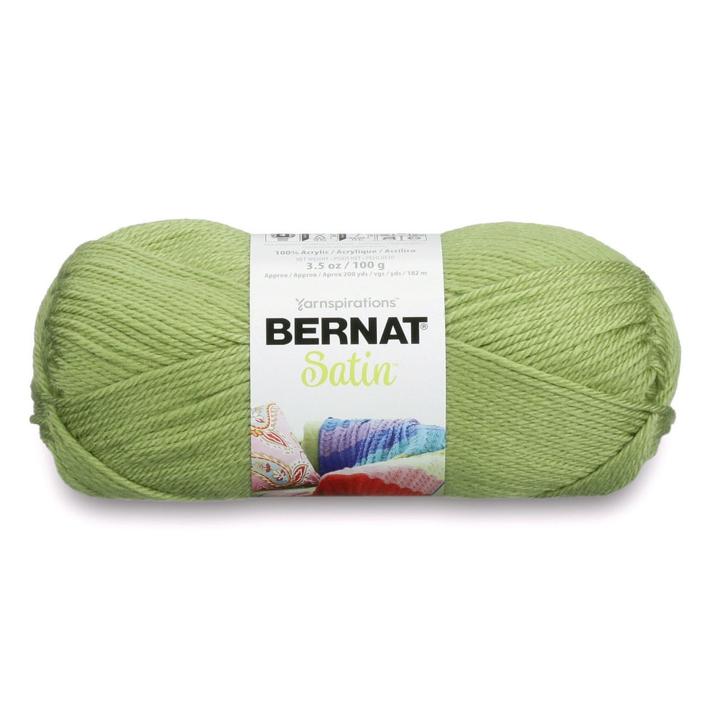 Bernat Satin Yarn (100G/3.5Oz), Fern