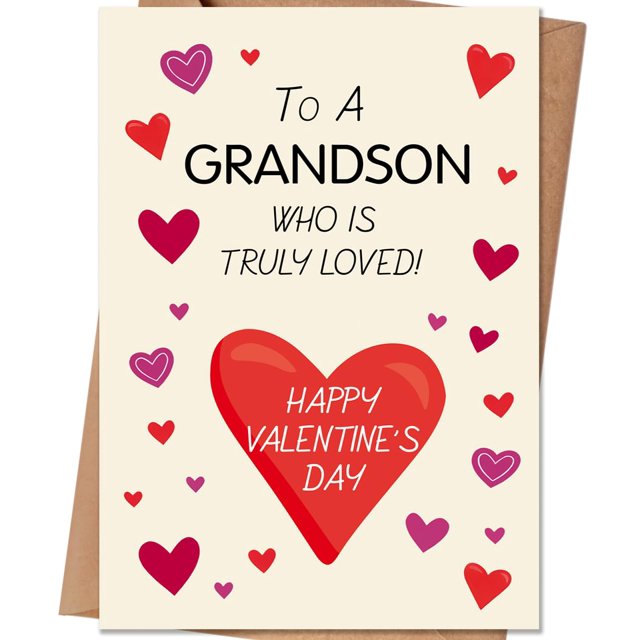 Tarjeta de felicitación HEJOYN de San Valentín para nieto