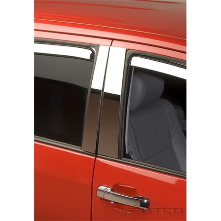 Putco 402620 Classic Decorative Stainless Steel Door Pillar Post Trim Set Fits select: 2007 ,2010 TOYOTA TUNDRA CREWMAX SR5