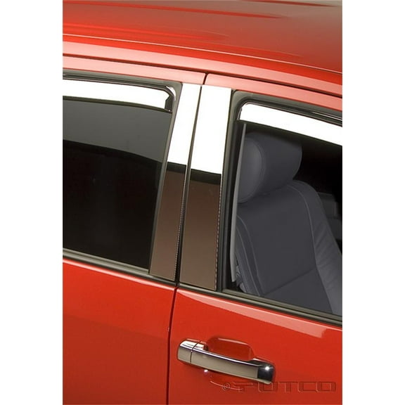 Putco 402620 Classic Decorative Stainless Steel Door Pillar Post Trim Set Fits select: 2007 ,2010 TOYOTA TUNDRA CREWMAX SR5