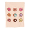 thumbnail image 1 of Donut Texture Design Throw Blanket, Super Soft Anti-Pilling Flannel Bed Blankets, 60"x50", 1 of 8