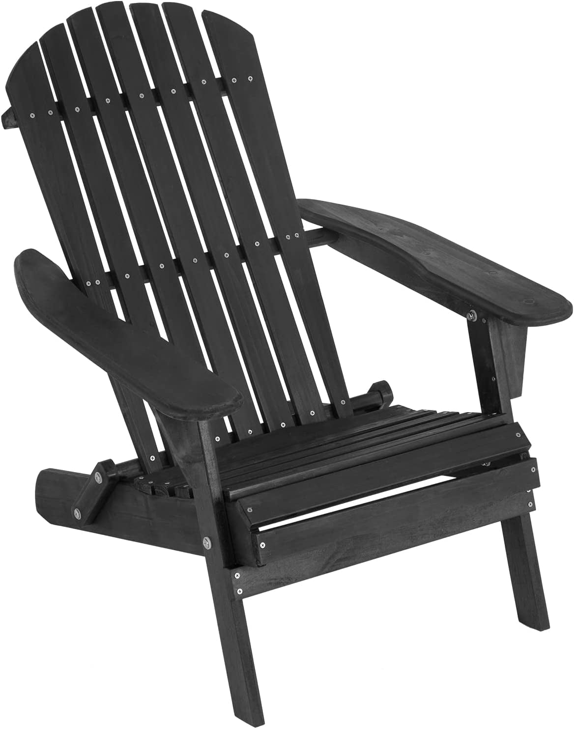 FDW Folding Adirondack Chair Weather Resistant Lawn Chair Wood Porch