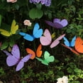 thumbnail image 5 of Gnwei Butterfly Plant Stakes - Colorful Metal Sticks for Flower Arrangements, Garden Decor, Outdoor Yard Decor, Tree Topper Floral Pot, DIY 3D Ornaments for Home Tea Party Wedding, 5 of 5