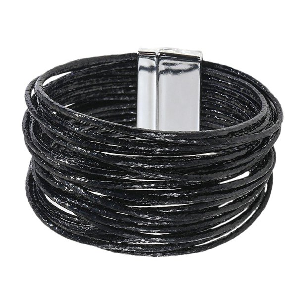 Pulsera para mujer fácil de usar, brazalete de moda, duradero, accesorios para atuendos con Negro