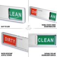 thumbnail image 4 of Zulay Kitchen Acrylic Dishwasher Clean Dirty Magnet Sign - Silver, 4 of 6