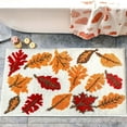 thumbnail image 6 of Non-Slip Maple Leaf Area Rug - Plush Bathroom Mat Absorbent Kitchen Floor Decor Fall Home Accent Skid-Proof Cushioned Mat Gift(A), 6 of 6