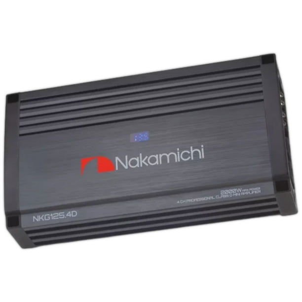 Amplificador Nakamichi NKG125.4D 4 Canales 2000W