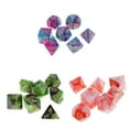 thumbnail image 1 of Juego de dados poliédricos de 21 piezas para DND RPG MTG y otros juegos de con surtido multicolor aleatorio Macarena Dados poliédricos D4-D20, 1 of 8