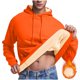 thumbnail image 1 of Sudadera con capucha, suéter de cuello alto, elástico, de color sólido, para hombre, suéter de cuello alto, abrigo de poliéster., 1 of 7