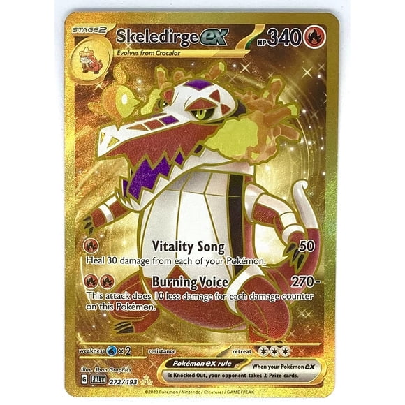 Tarjeta Pokémon Pokémon Skeledirge ex 272/193 Paldea Gold Secret Rare