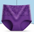 thumbnail image 4 of Sonducket Ropa interior de algodón, lencería moldeadora de cuerpo, calzoncillos sin rastro, bragas sexis sin costuras, calzoncillos femeninos Ropa interior Púrpura XXL, 4 of 6