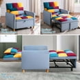 Aukfa Convertible Sleeper Chair Bed, Futon Chair, Adjustable Angle