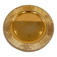 thumbnail image 1 of Bajo Plato Holiday Time de Melamina Rayas Dorado 31 cm, 1 of 4