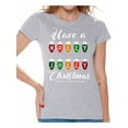 thumbnail image 1 of Awkward Styles Ugly Christmas Shirts for Women Xmas Holly Jolly Christmas T-Shirt, 1 of 4