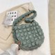 thumbnail image 2 of Bolso nube para mujer Bolso bandolera informal de nailon acolchado de gran capacidad (gris), 2 of 8
