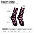 thumbnail image 2 of Balery Breast Cancer Awareness Calcetas Largas con Estampado para Hombre y Mujer – Suaves y Transpirables, Talla Única (US 5-11), 2 of 6