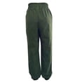 thumbnail image 4 of Perfectbot Women's Casual Drawstring Pants Ruffle Elastic Waist Cuff Bottom Pants with Pockets, 4 of 8
