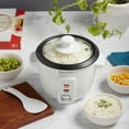 thumbnail image 5 of Denmark Electric 4 Cup Rice Cooker with Glass Lid, Rice Paddle, Measuring Cup, and Nonstick Removable Inner Pot, White, 5 of 10