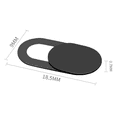 thumbnail image 3 of Desiderio - Funda para cámara web compatible con ordenador, portátil y teléfono inteligente, protección de privacidad deslizante (paquete de 6), color negro, ovalada, 3 of 5
