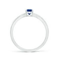thumbnail image 2 of Angara Natural 0.6 Ct. Blue Sapphire Solitaire Ring in 14K White Gold for Women (Ring Size: 3), 2 of 9