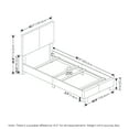 thumbnail image 6 of Furinno Pessac Fabric Upholstered Bed Frame with Wooden Slat Support, Twin, Glacier, 6 of 6