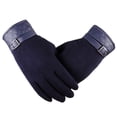 thumbnail image 1 of Guantes de ciclismo Minnieouse para exteriores manoplas térmicas con pantalla táctil Azul, 1 of 6